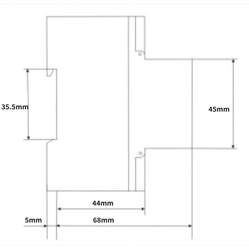 Electric Meter, KWh Meter, Single Phase 4P LED DIN-rail Electricity Power Consumption Wattmeter Energy Meter, 10-40A...