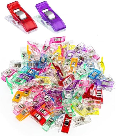 20Pcs Multicolor Sewing Clips Quilting Clips Fabric Quilting Craft Tools Multipurpose Plastic Clips for Sewing Binding,DIY Hemming Quilting Notion...