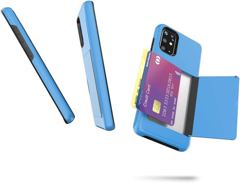 Phone Case for Samsung Galaxy A51 5G with Tempered Glass Screen Protector Cover and Credit Card Holder Hybrid Cell Accessories Rugged Glaxay A 51 ...