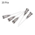 uxcell 20 Pcs 16G Plastic Dispensing Needles, 1" PTFE Glue Needle Tube Blunt Luer Lock Tips with PP Flexible Needle for Liquid Glue Gun, Grey...