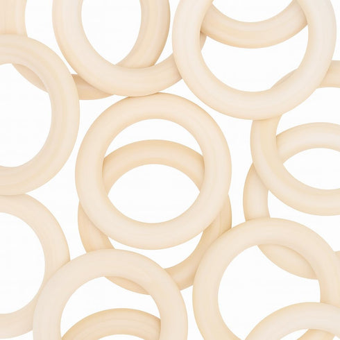 Mandala Crafts 75mm Wooden Rings Macrame Supplies - 20 Unfinished DIY Natural Wood Macrame Rings Circles for Crafts and Jewelry Making...