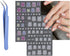 5D Embossed Nail Stickers with Tweezer,4 Sheets Nail Art Stickers Self-Adhesive Cute Cat Pattern Nail Stickers for Acrylic Nails Supplies for Wome...