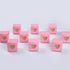 AWELL Pink Gift Boxes 2x2x2 inch with Clear Plastic Window for Candy Treat Gift Wrap Box Party Favor 50pc by MOWO...