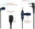 Covert Air Acoustic Tube Earpiece with Mic for Baofeng UV-5R Two Way Radio, Surveillance Headset and PTT Compatible with Walkie Talkies Brands Bao...