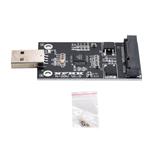 chenyang mSATA SSD to USB Adapter,Mini SATA mSATA SSD to USB 2.0 Hard Disk Drive Enclosure Adapter Only Supports 50mm mSATA SSD...