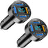 4 Ports USB Car Charger, 66W Super Fast Charging with QC 3.0, PD 20W and USB 2.4A Charger Adapter, Quick Charge with LED Voltmeter, Auto Cigarette...