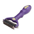Double-Sided Deshedding & Dematting Tool Open Knot Brush for Dogs & Cats - Premium Pet Grooming Comb for Shedding and Tangle-Free Fur - Ultimate C...