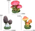 3PCS Artificial Mushroom Statue Fairy Tale Garden Decoration Outdoor Landscape Artificial Foam Mushroom Flower Pot Decoration...