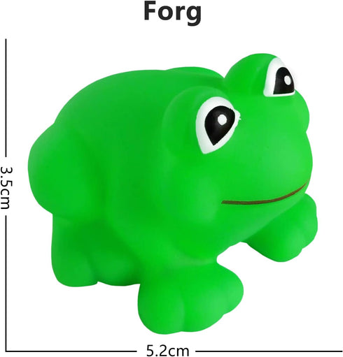 Kids Bath Toys 12PCS Rubber Frogs Squeak Toys and Float Frogs Baby Shower Toys, Swimming Bathtub Toys...