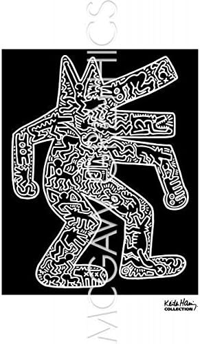 Bruce McGaw Graphics Dog, 1985 by Keith Haring, Art Print Poster, Paper Size 14" x 11" Image Size 10" x 8"(2488)...