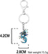 NEWEI Enamel Dragon Keychain Keyrings for Women Girls Bag Charms Dragons Gifts...