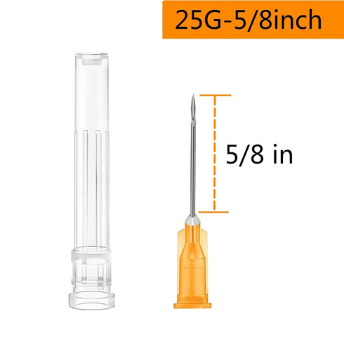 25 Gauge 5/8 Inch Dispensing Accessories, Industrial Science Lab Supplies(Individually Packaged, 100Pack/Box)...