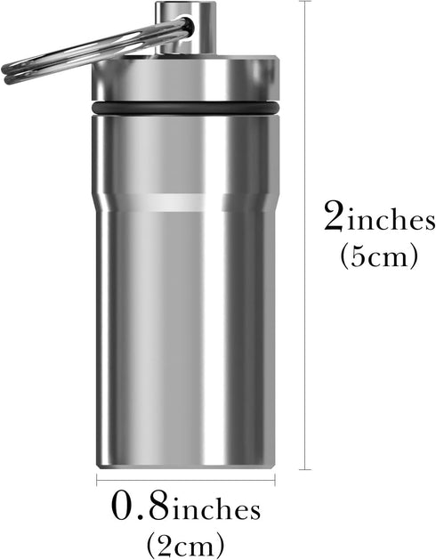 4 Pack Ear Plug Carrying Case, Portable Ear Plug Holder with Keychain, Waterproof Metal Ear Bud Carrying Case......