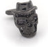 Mens Gun Black Vintage Skull Head with Hat Cross Bones Cufflinks for Wedding Business Cuff Links...