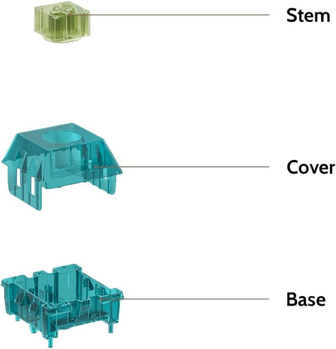 Glacier Kailh Customizable Mechanical Keyboard Switch Storage (Capacity 60 Switches) (Clear)...