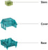 Glacier Kailh Customizable Mechanical Keyboard Switch Storage (Capacity 60 Switches) (Clear)...