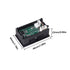 2pcs 0.28" LED Voltmeter Ammeter, Red and Blue Digital Multimeter Display Voltage Current Tester,DC 0-100V 10A Detector Voltage Current Meter Pane...