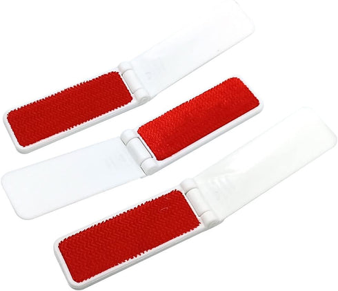 GARASANI 3 Pack Portable and Foldable Plastic Fold Clothing Dust Brush Pet Hair Remover Manual Sofa Bed Dry Cleaning Fabric Fluff Lint Cleaning To...