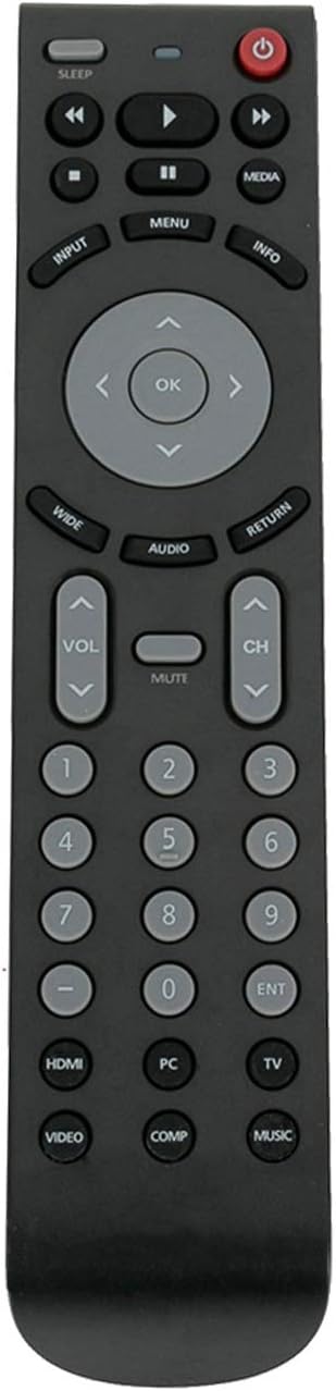RMT-JR01 Replacement Remote fit for JVC TV JLE47BC3500 JLC32BC3000 JLC32BC3002 JLC37BC3000 JLC37BC3002 JLC42BC3000 JLC42BC3002 JLC47BC3000 JLC47BC...