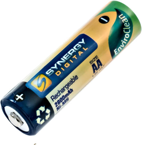 Synergy Digital Camera Battery, Compatible with Kodak PIXPRO FZ43 Digital Camera, (Ni-MH, 1.25V, 2800 mAh) Pack of 4 AA Rechargeable Ultra Hi-Capa...