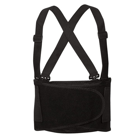 Cordova SB-M Adjustable Back Support Belt with Attached Suspenders, Medium, Black...