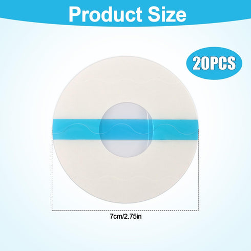 20pcs Adhesive Patches for CGM, Universal Waterproof Adhesive Sticker Sensor Covers Protection Breathable Clear Glucose Monitor Patch Long-Lasting...