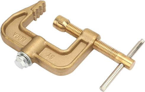 Welding Ground Clamp 500A Brass Material Classical G Shape Ground Welding Earth Clamp Brass Welding Clamp for Welding Machine...