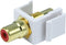 Monoprice 106548 Keystone Jack-Modular RCA with Red Center, White......