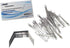 Standard 2-Piece Paper Fasteners, 2 Inch Capacity, 2.75 Inch Centers, 100 Sets/Box, Tin plated...
