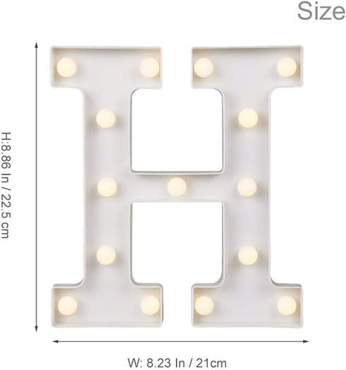ODISTAR LED Light Up Marquee Letters, Battery Powered Sign Letter 26 Alphabet with Lights for Wedding Engagement Birthday Party Table Decoration b...