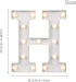 ODISTAR LED Light Up Marquee Letters, Battery Powered Sign Letter 26 Alphabet with Lights for Wedding Engagement Birthday Party Table Decoration b...