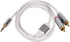 Monoprice Audio Cable - 3 Feet - White | Stereo Male to RCA Stereo Male Gold Plated Cable for Mobile...