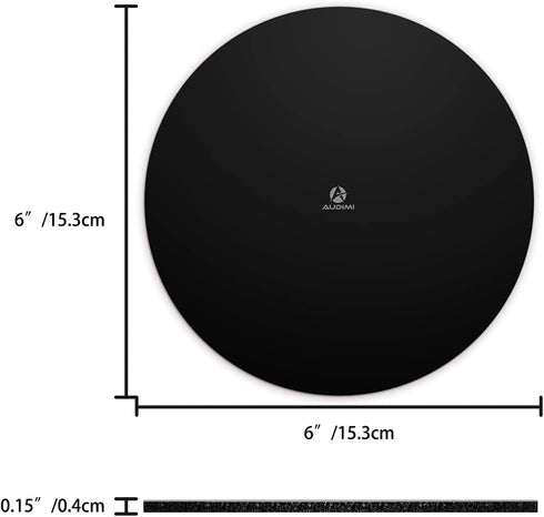 Audimi Mini Round Mouse Pad 6 x 6 Inch, Small Mouse Mat Non-Slip Rubber Base for Laptop PC Office Working Wireless Mouse Home Office Travel, Porta...