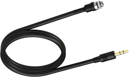 AUX 3.5 mm Male to Female Locking Nut Panel Mount Cable Car Stereo Audio Adapter Converter Cord...