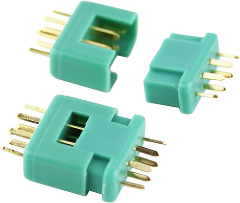 10 Pairs MPX M6 Connector Plug Multiplex Socket for RC Lipo Battery Quadcopter/Buggy 6M...