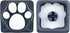 MAYL 2 Pack Keyboard Keycaps Metal and Rubber Keycaps Grey Keycaps Cute Cat Paw Keycap Kawaii Keycaps Custom Keycaps with Keycap Puller (Grey Base...