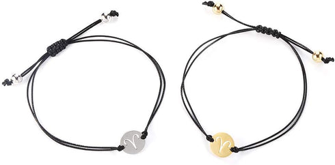 COLORFUL BLING Horoscope Zodiac Bracelet 12 Constellation Sign Bracelet for Women Astrology 14k Gold Plated Bracelet Anklet Friendship Couple Jewe...