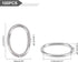 UNICRAFTALE about 100pcs 13mm Oval Close but Unsoldered Jumps Rings 304 Stainless Steel Jump Rings Connectors O Rings for DIY Bracelet Necklaces J...