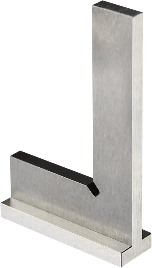 Precision Machinist Square 4 Inch Engineer Square 90 Degree Right Angle Ruler Ground Hardened Steel with Seat 4 x 2.8 Inch...