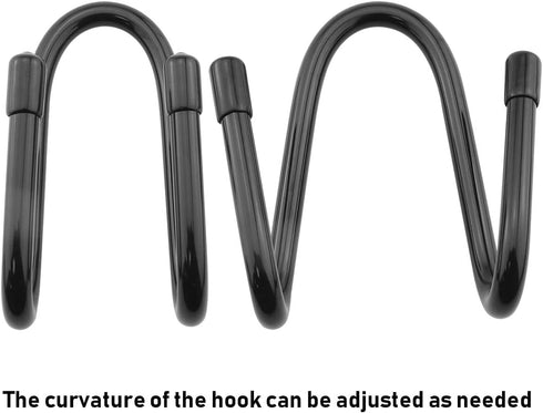 Chain Link Fence Hook 2PCS Black Chain Link Fence Hangers for Link Fence, Pool Hangers for Link Fence, Hard Hat Rack Holder...