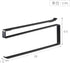 Yamazaki 7116 Under Cabinet Kitchen Paper Holder, Black, Approx. W 0.6 x D 10.2 x H 3.7 inches (1.5 x 26 x 9.5 cm), Tower...