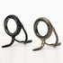 11pcs Fly Fishing Rod Guides Set, Fishing Tip Repair Kit, Hard Snake Guides and Tip Ring Hook Keeper, DIY Eye Rings for Rod Building or Repair Bla...