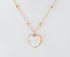 Gold Plated Opal Pendant, Heart Opal Necklace for Women with Gift Box | Adjustable Chain, Minimalist, Tiny Dainty Heart Choker Necklaces, Gold Pla...