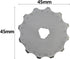 Vleant 5 Pack Gear Type 45mm Rotary Cutter Replacement Blades Durable Rotary Cutter Versatile Blades for Quilting Scrapbooking Sewing Arts Crafts...