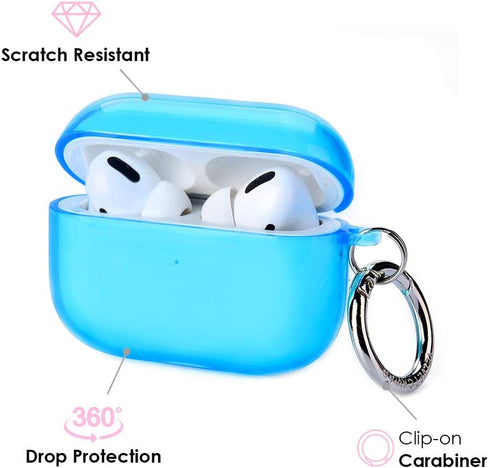 Velvet Caviar Compatible with AirPods Pro Case 2nd and 1st Generation - Cute Protective Hard Cover for Women - Neon Blue...