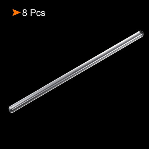 MECCANIXITY 3.3 Borosilicate Glass Stick 5.9" Length 8mm Dia Stir Rod Mixing Tools 8Pcs...