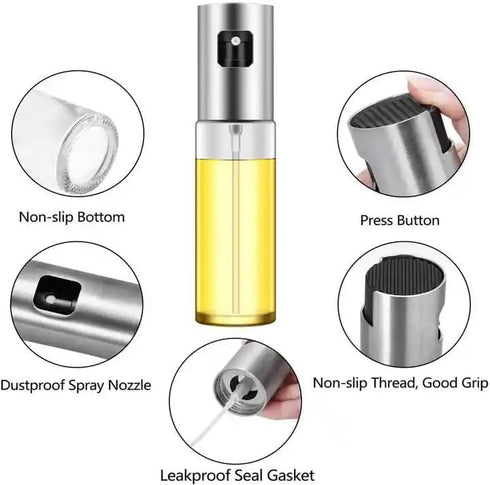 Oil Sprayer for Cooking, Olive Oil Spritzer Bottle, 100 ml Olive Oil Cooking Spray Bottle Kitchen Gadgets Accessories for Salad, BBQ, Kitchen Baki...