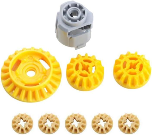 New Version Differentials Gears MOC Technical Modification Parts Compatible with Standard Building Blocks...