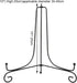 Health Gear 1 pcs 4" - 12" Black Plate Stands for Display for Bowls, Plate Holder Display Stand, Easel to Hold Pictures for Plates, Photo Frames, ...