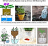 ORIMERC 25 Pack 3 inch Net Cup Pot with 25 feet Hydroponic Self Watering Wick & 25 Pcs Plant Label Aquaponics Mason Jar Insert Orchid Rimmed Nette...